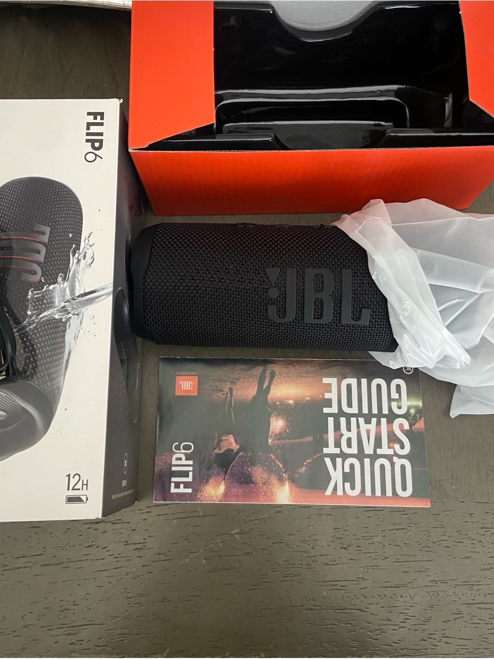 JBL Flip 6 Portable Bluetooth Speaker - Black